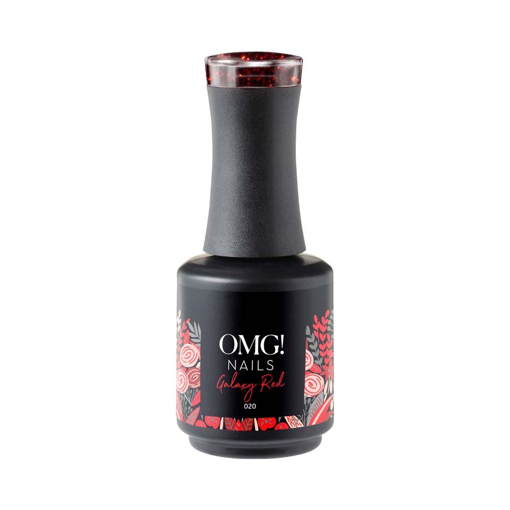 Galaxy Red Gellak - OMG! Nails