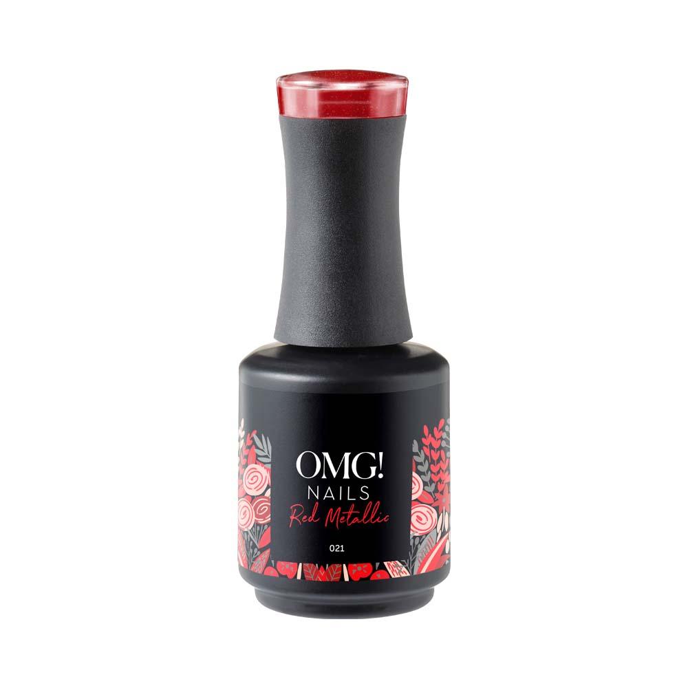 Red Metallic Gellak - OMG! Nails