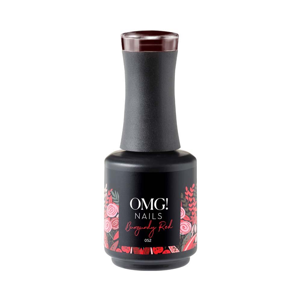 Burgundy Red Gellak - OMG! Nails