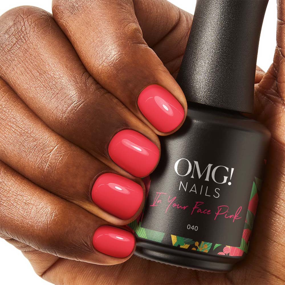 In Your Face Rosa Gel-Nagellack