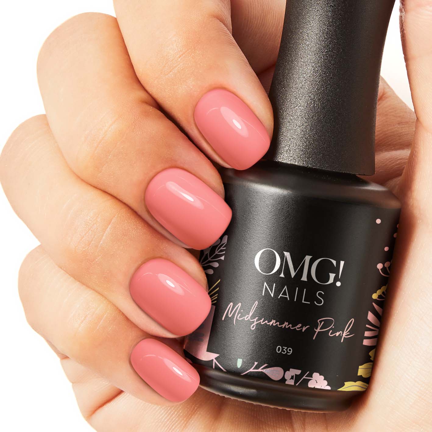 Mittsommerrosa Gel-Nagellack