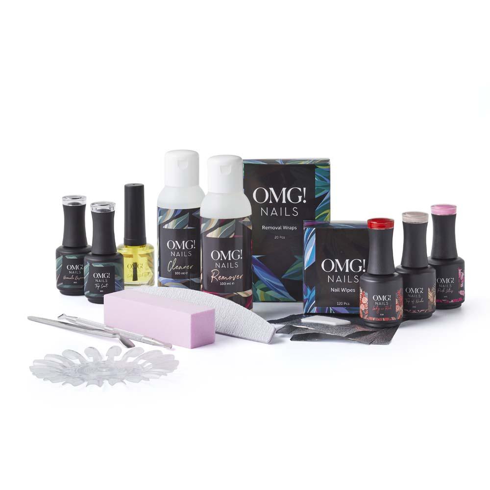 Gellak Starterspakket zonder lamp en 3 kleuren - OMG! Nails