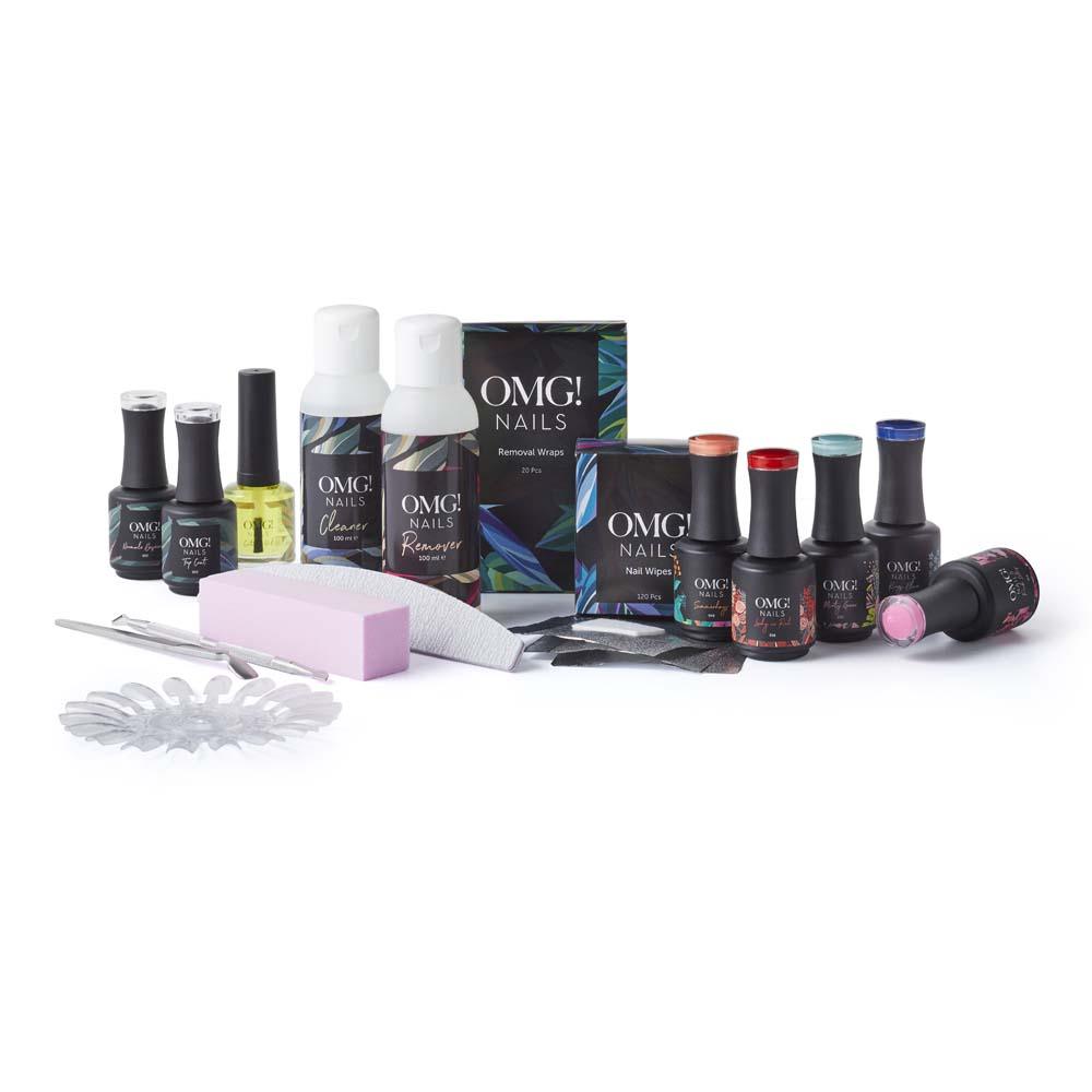 Gellak Starterspakket zonder lamp en 5 kleuren - OMG! Nails